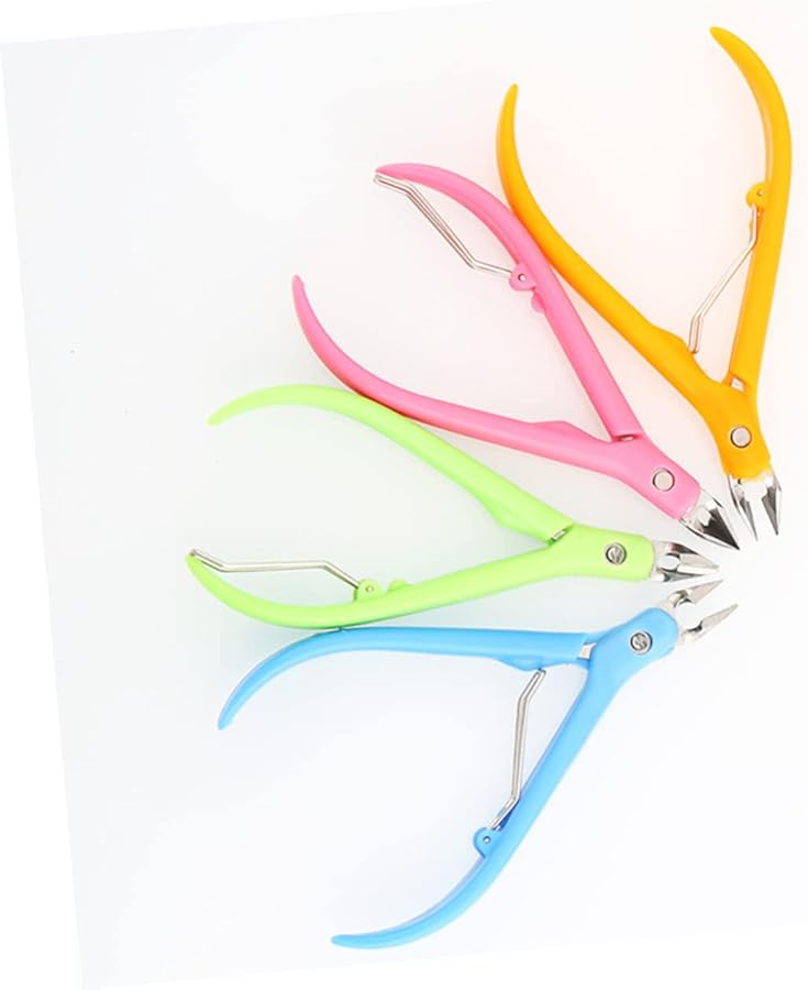Beaupretty Professional Cuticle Nipper Plastic Handle Manicure Tool Random Color - Image 3